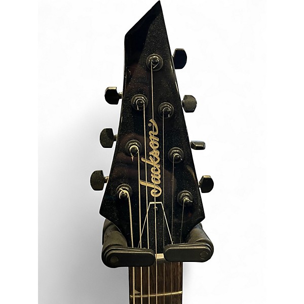 Used Jackson JS22-7 Dinky 7 String Black Solid Body Electric Guitar