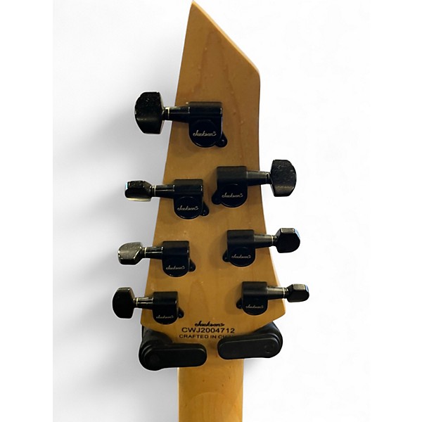 Used Jackson JS22-7 Dinky 7 String Black Solid Body Electric Guitar