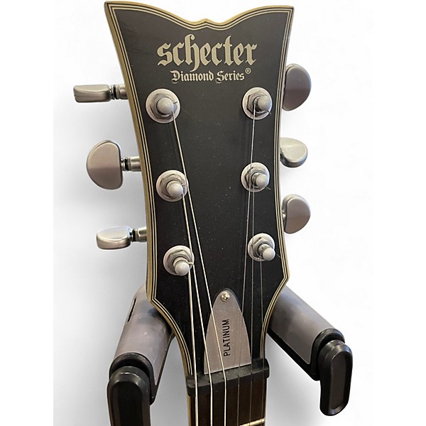 Used Schecter Guitar Research SOLO II PLATINUM Black Solid Body Electric Guitar
