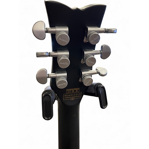 Used Schecter Guitar Research SOLO II PLATINUM Black Solid Body Electric Guitar