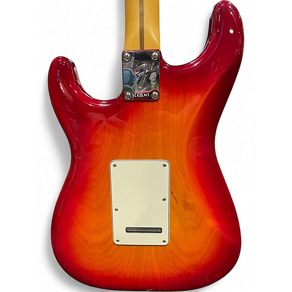 Used Fender Player II chambered Ash Aged Cherry Burst Solid Body Electric Guitar