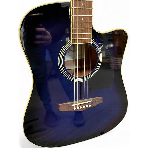 Used Ibanez PF15ECE Blue Acoustic Electric Guitar