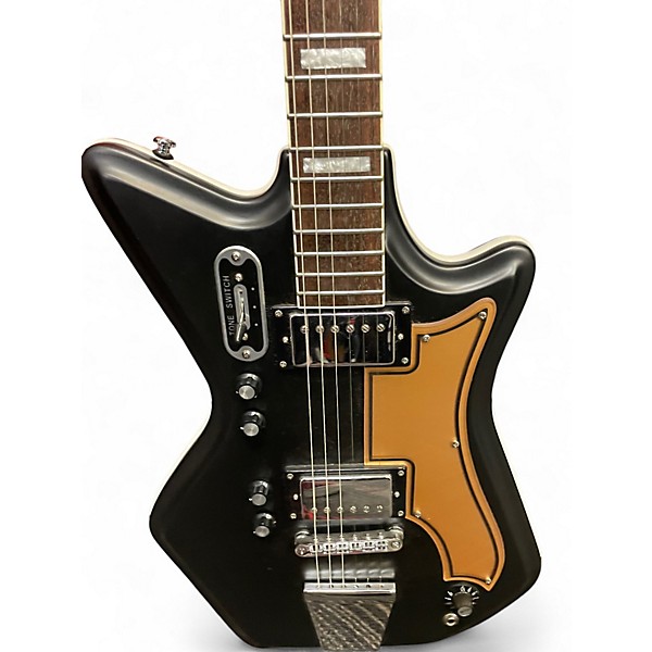 Used Airline 59 2P Black Solid Body Electric Guitar
