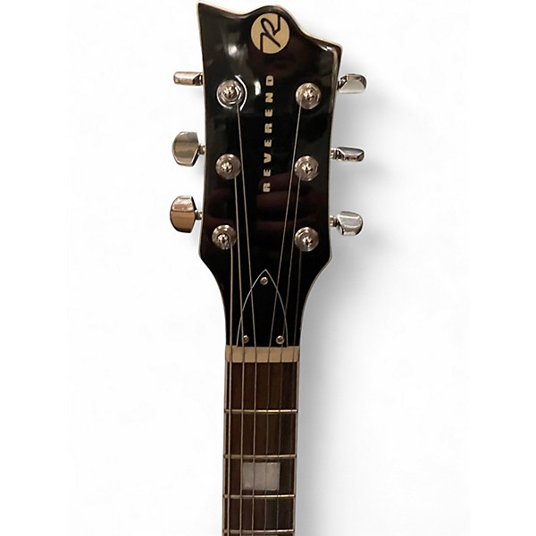 Used Reverend Sensei Jr Trans Cherry Solid Body Electric Guitar