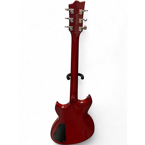 Used Reverend Sensei Jr Trans Cherry Solid Body Electric Guitar