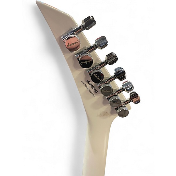 Used Jackson Pro Series King V KVTMG White Solid Body Electric Guitar