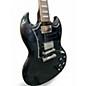 Used Epiphone SG Standard Metallic Black Solid Body Electric Guitar