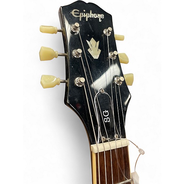 Used Epiphone SG Standard Metallic Black Solid Body Electric Guitar