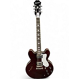 Used Epiphone Noel Gallagher Riviera Dark Wine Red Hollow Body Electric Guitar