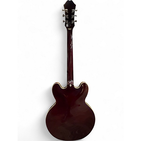 Used Epiphone Noel Gallagher Riviera Dark Wine Red Hollow Body Electric Guitar