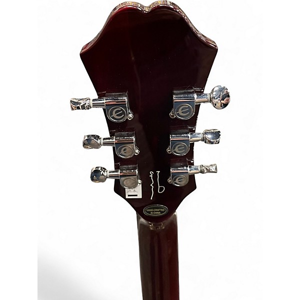 Used Epiphone Noel Gallagher Riviera Dark Wine Red Hollow Body Electric Guitar