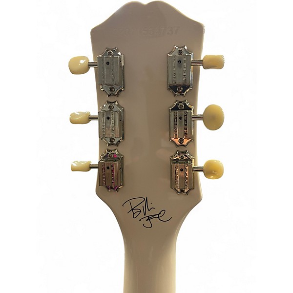 Used Epiphone BILLIE JOE ARMSTRONG LES PAUL JUNIOR White Solid Body Electric Guitar