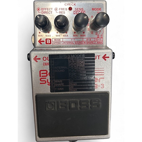Used BOSS SYB3 Bass Synth Bass Effect Pedal