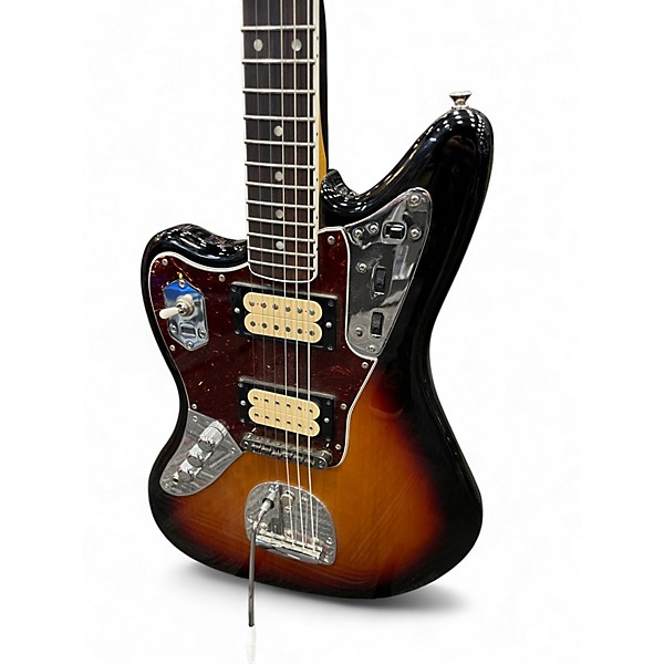 Used Fender Kurt Cobain Signature Jaguar Left Handed 3 Tone Sunburst Electric Guitar