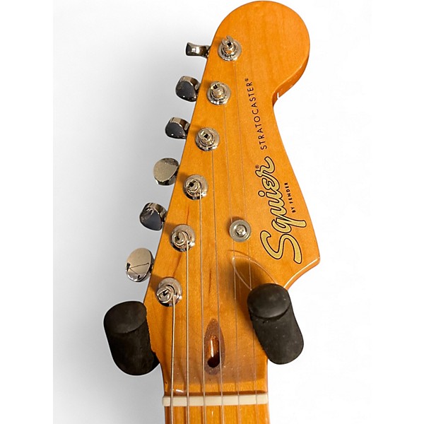 Used Squier Classic Vibe 1950S Stratocaster Black Solid Body Electric Guitar