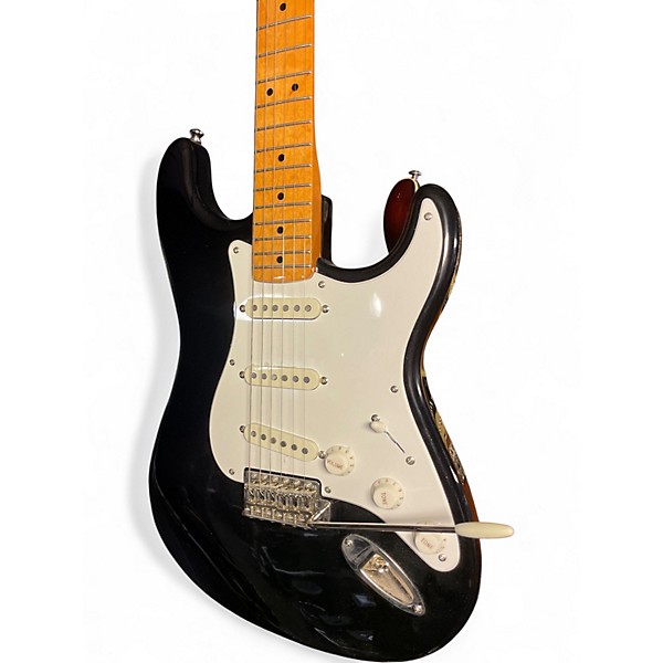 Used Squier Classic Vibe 1950S Stratocaster Black Solid Body Electric Guitar