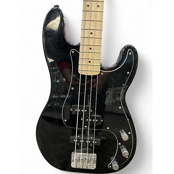 Used Squier Precision Bass Black Electric Bass Guitar