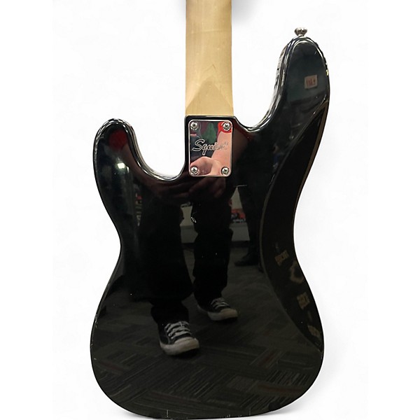 Used Squier Precision Bass Black Electric Bass Guitar