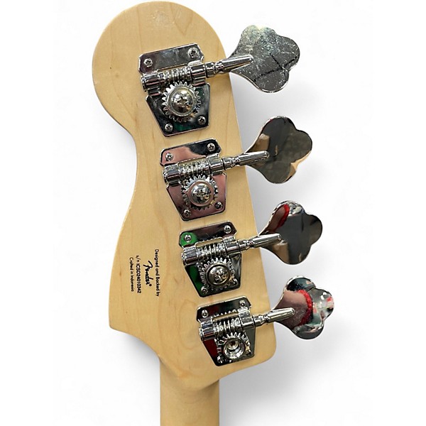 Used Squier Precision Bass Black Electric Bass Guitar