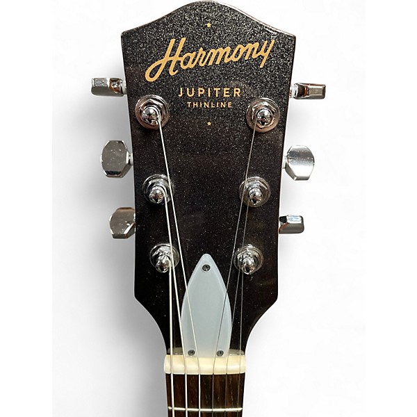 Used Harmony JUPITER THINLINE Black Solid Body Electric Guitar