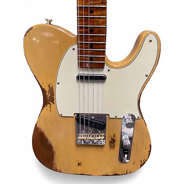 Used Fender CUSTOM SHOP 1963 TELECASTER HVY RELIC Vintage Natural Solid Body Electric Guitar