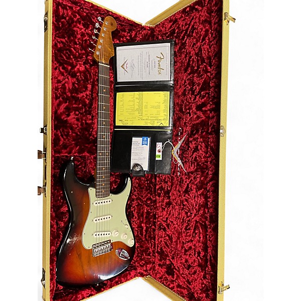 Used 2022 Fender CUSTOM SHOP SWEETWATER DEALER SELECT 60S JOURNEYMAN STRAT Tobacco Sunburst Solid Body Electric Guitar