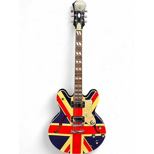 Used Epiphone Noel Gallagher Signature Supernova Union Jack Hollow Body Electric Guitar