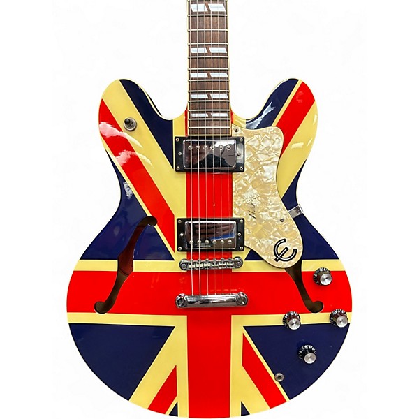 Used Epiphone Noel Gallagher Signature Supernova Union Jack Hollow Body Electric Guitar