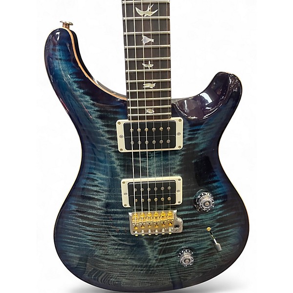 Used 2023 PRS Custom 24 10 Top Cobalt Blue Solid Body Electric Guitar