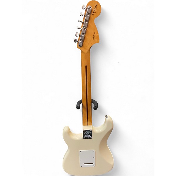 Used Fender Jimi Hendrix Stratocaster Olympic White Solid Body Electric Guitar