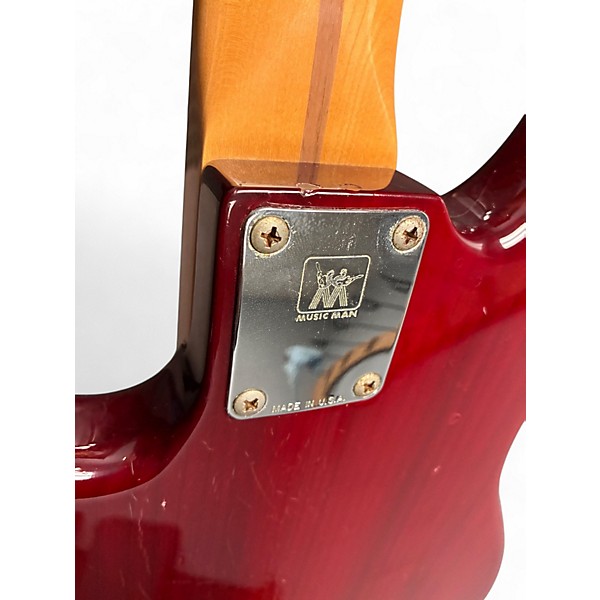 Vintage 1983 Ernie Ball Music Man Stingray 4 String Candy Apple Red Electric Bass Guitar