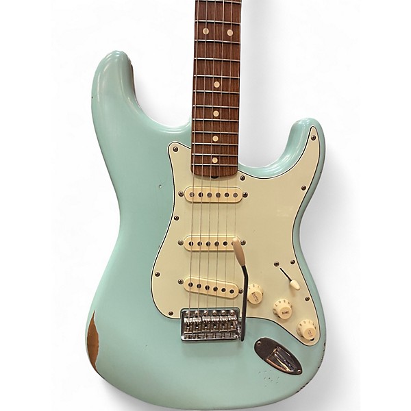 Used Fender Vintera 60s Stratocaster Road Worn Sonic Blue Solid Body Electric Guitar