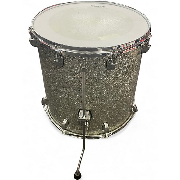 Used Ludwig 4 Piece Centennial Silver Sparkle Drum Kit