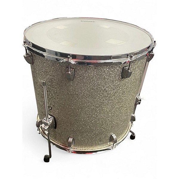 Used Ludwig 4 Piece Centennial Silver Sparkle Drum Kit