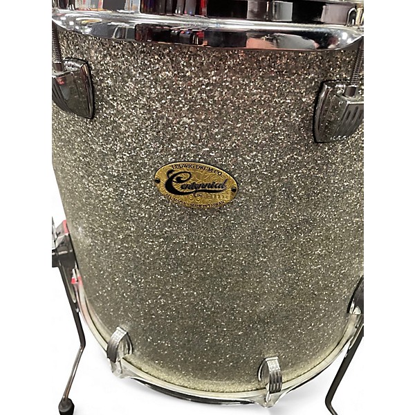 Used Ludwig 4 Piece Centennial Silver Sparkle Drum Kit