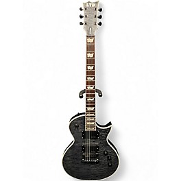 Used ESP LTD EC401QM THRU BLACK Solid Body Electric Guitar