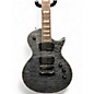 Used ESP LTD EC401QM THRU BLACK Solid Body Electric Guitar