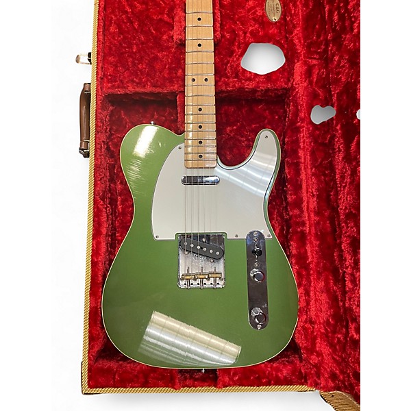 Used Fender Custom Shop  2 Tone Telecaster Cadillac Green on Walnut Solid Body Electric Guitar