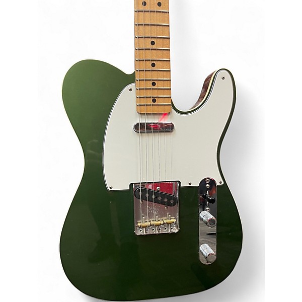 Used Fender Custom Shop  2 Tone Telecaster Cadillac Green on Walnut Solid Body Electric Guitar