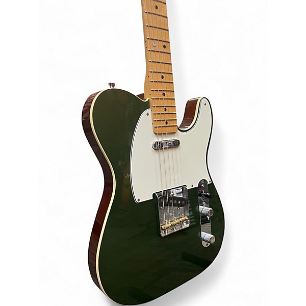 Used Fender Custom Shop  2 Tone Telecaster Cadillac Green on Walnut Solid Body Electric Guitar