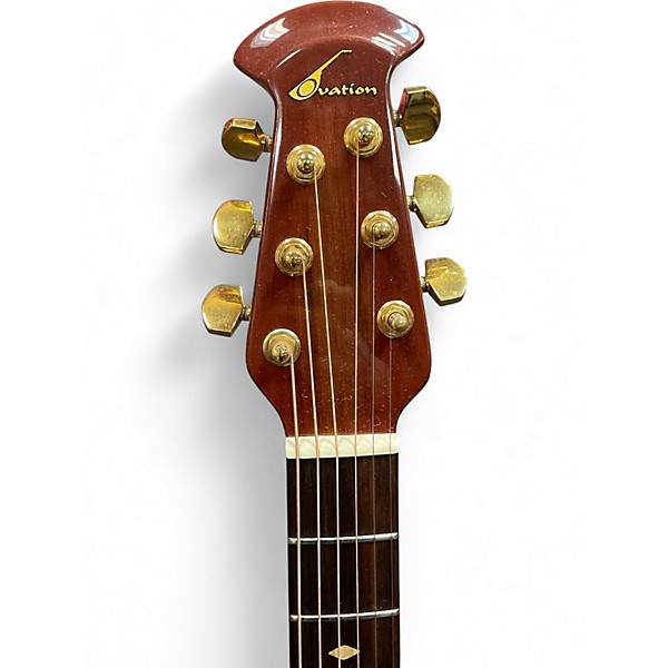 Used Ovation Model No 1985-1 Sunburst Acoustic Electric Guitar