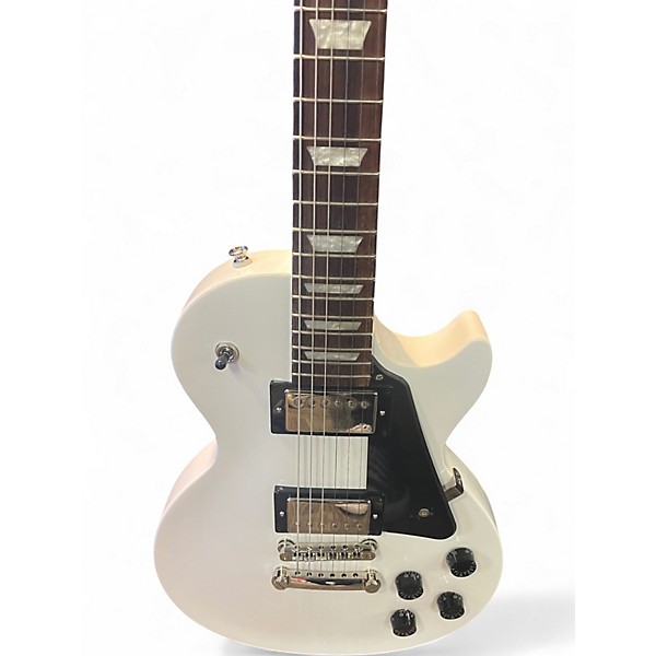 Used Epiphone Les Paul Studio Black and White Solid Body Electric Guitar