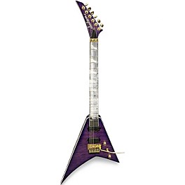 Used Jackson Pro Series Rhoads RR24Q Transparent Purple Solid Body Electric Guitar