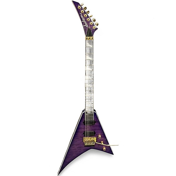 Used Jackson Pro Series Rhoads RR24Q Transparent Purple Solid Body Electric Guitar