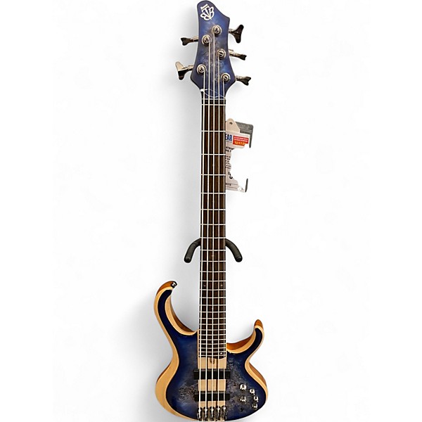 Used Ibanez BTB845 Blue Burst Electric Bass Guitar