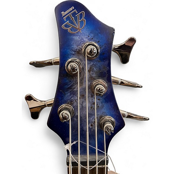 Used Ibanez BTB845 Blue Burst Electric Bass Guitar
