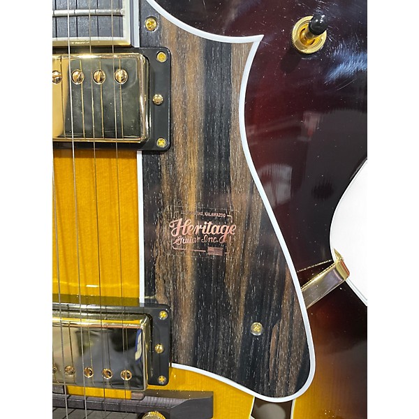 Used The Heritage Eagle Classic Sunburst Hollow Body Electric Guitar