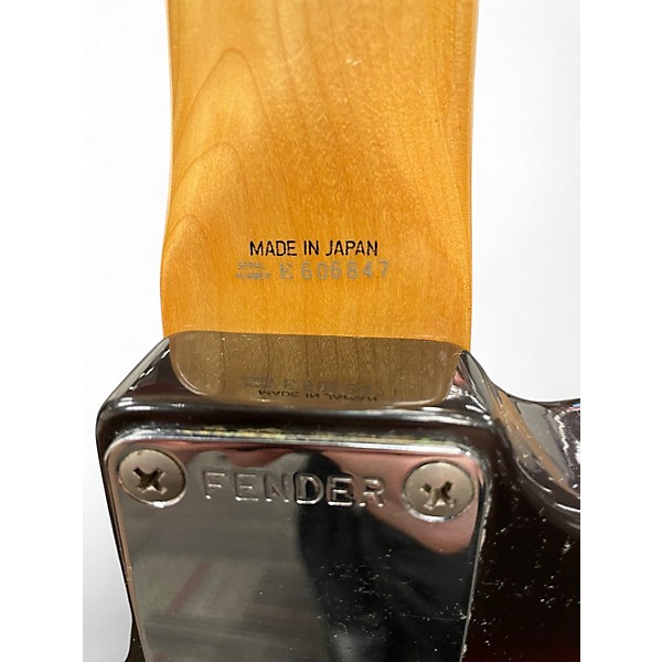 Vintage 1980s Fender 62 RI JAGUAR 3 Tone Sunburst Solid Body Electric Guitar