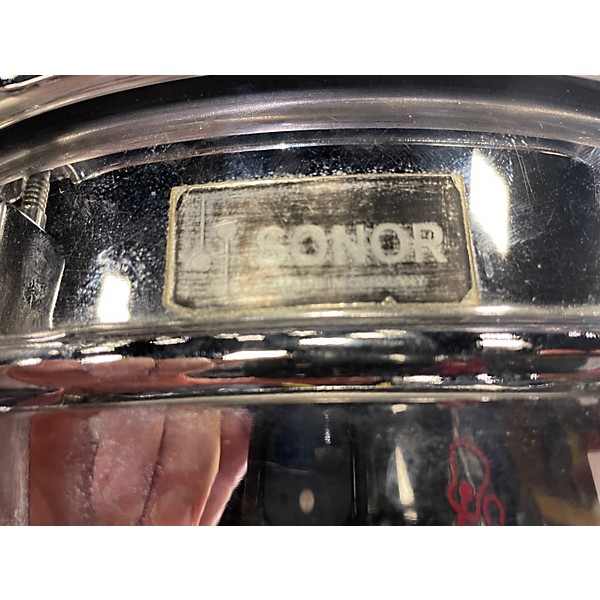 Vintage 1970s SONOR 14X5 D454 Chrome Silver Drum
