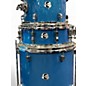 Used Ludwig 5 Piece ELEMENT BLUE SPARKLE Drum Kit